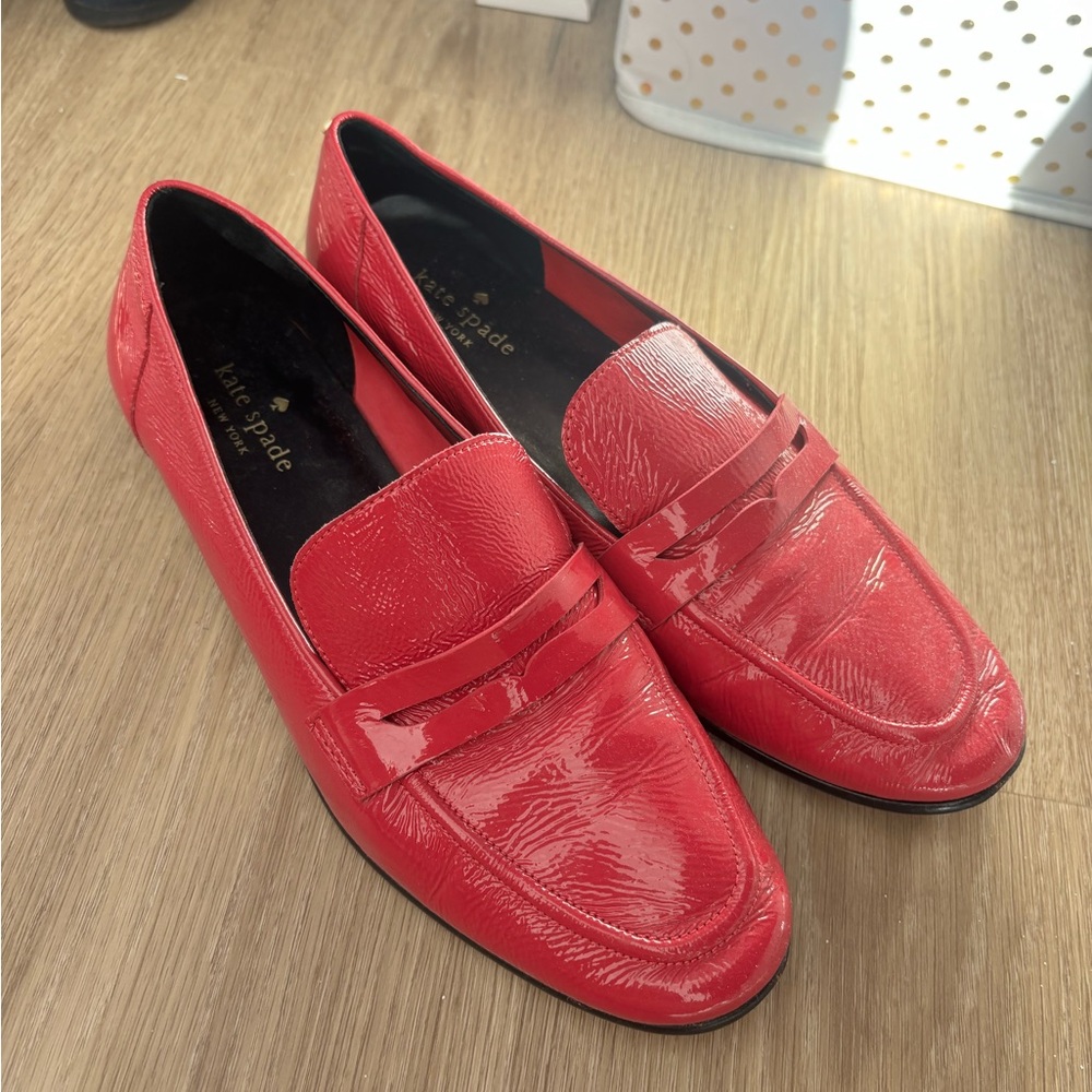 Hot pink kate spade loafers